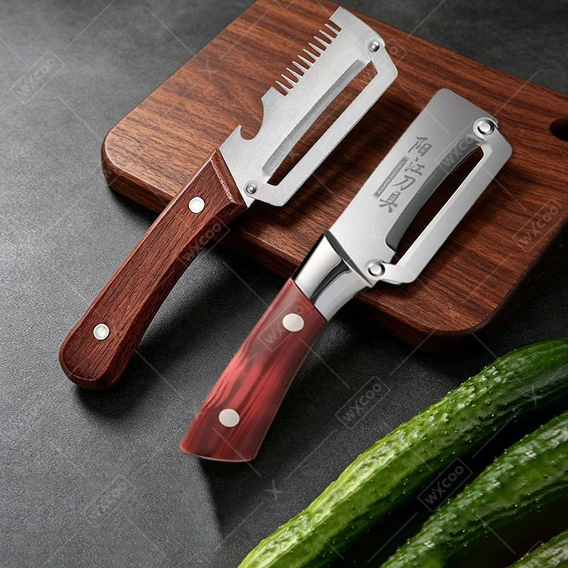 Kitchen Gadgets Vegetable Cutter - WXCOO Pelador de Acero Inoxidable 2