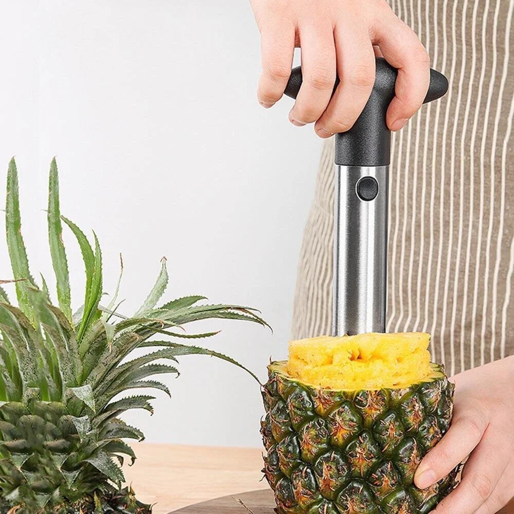 Kitchen Gadgets Vegetable Cutter - Pelador de piña de acero inoxidable,