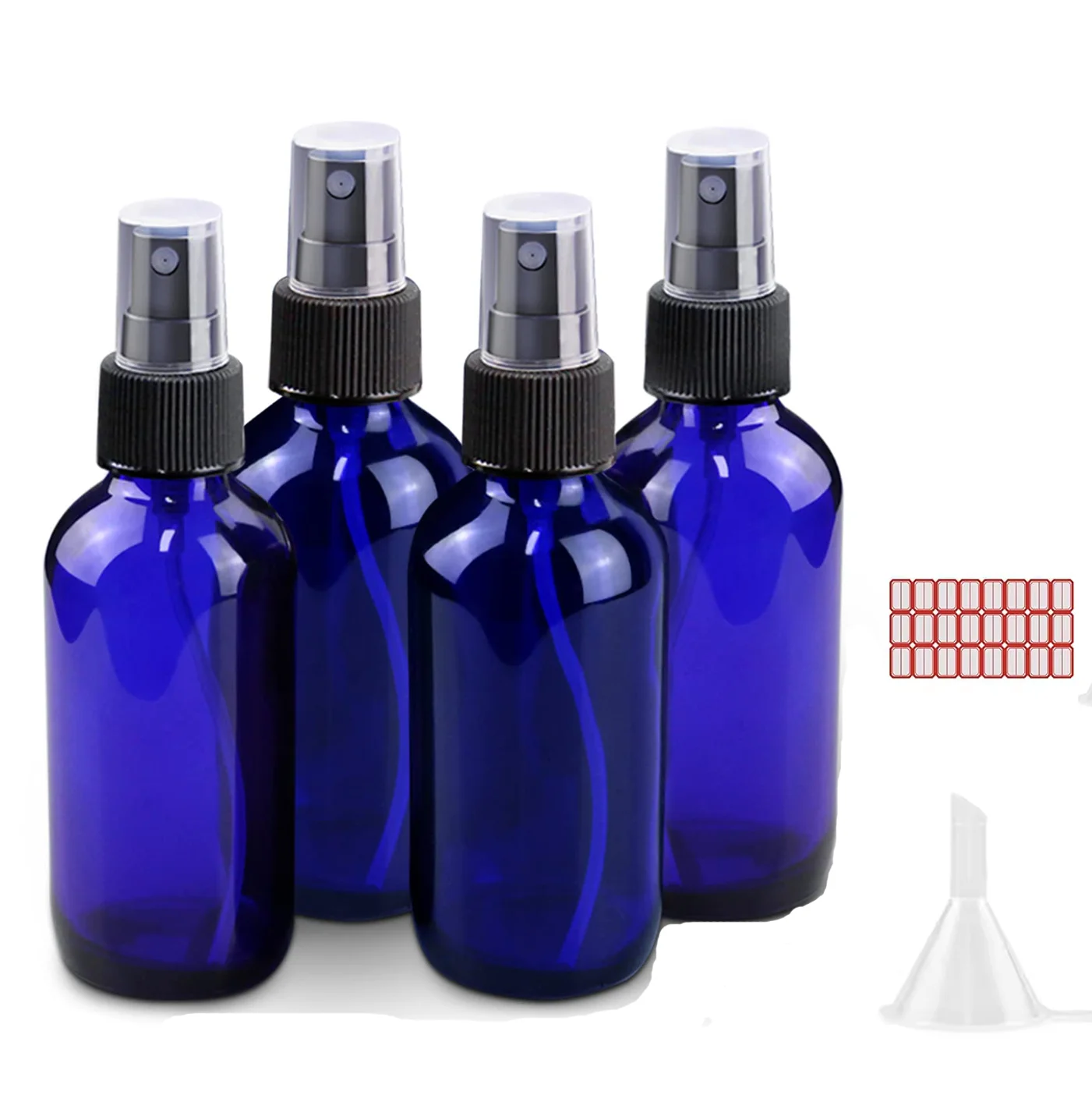 Oil Mister Spray Bottle - Botella pulverizadora de vidrio azul, 1