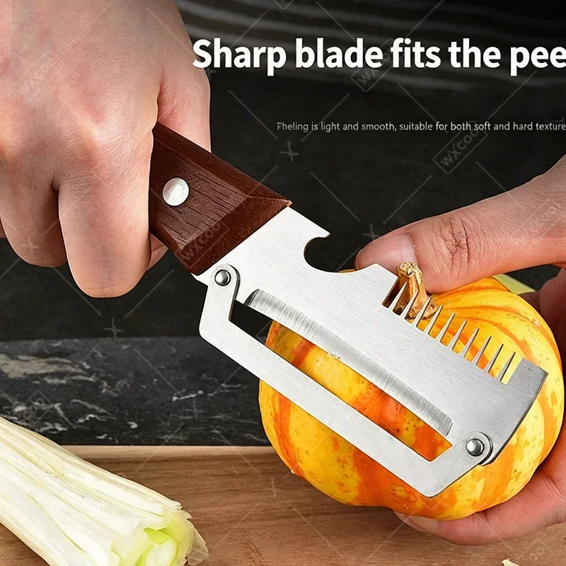 WXCOO Pelador de Acero Inoxida - Kitchen Gadgets Vegetable Cutter reseña y precio