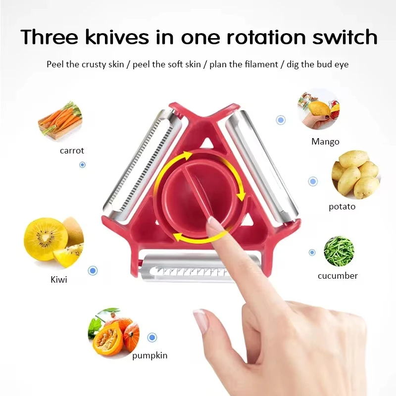 Juego de peladores Trio de 1 p - Kitchen Gadgets Vegetable Cutter reseña y precio